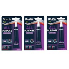 3 x BOSTIK All Purpose Clear Adhesive Quick Drying Extra Strong Glue - 20ml