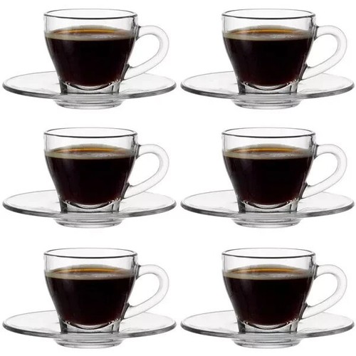 6pcs cok coffee set - 6pcs, clear