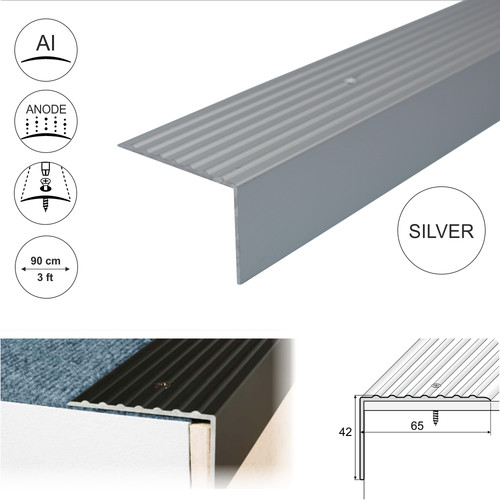 Aluminium stair nosing edge - stair,