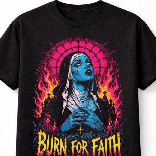 Burn for faith gothic - burn,