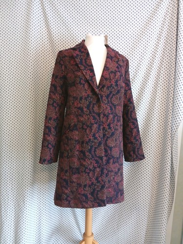 Navy burgundy pink rose - tu,