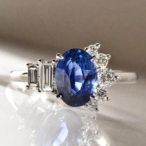 Oval cut blue - 3,