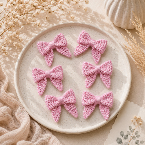 Mini pink handmade crochet - 6,