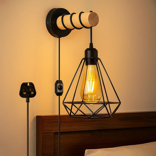 Plug wall light adjustable - plug,