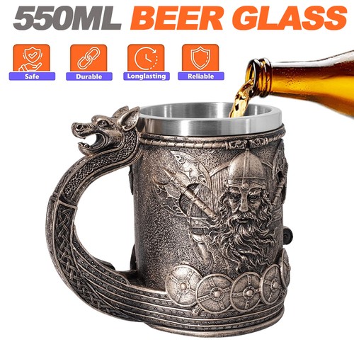 Viking longship norse tankard - viking,