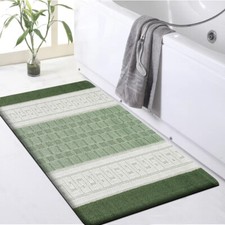 Non Slip Bath Mat Extra Large Bathroom Rug Water Absorbent Toilet Pedestal Mats