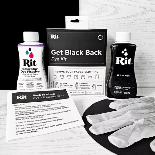 Rit dye back - back, black