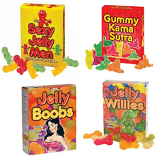 Jelly Willies Gummy Kama Sutra Adult Naughty Penis Shape Sweet Fruity Soft