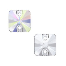 Superior PRIMERO 3201 Rivoli Square Flat Sew-On Stones Crystals * Many Sizes