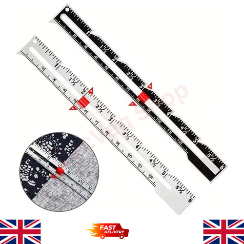 Sewing seam gauge ruler - gauge, 6"