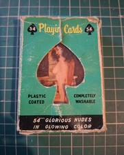 Vintage No. 1001 Pin Up Glamour Adult Photo Playing Cards  