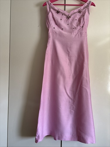 Vintage pink satin cocktail - vintage,