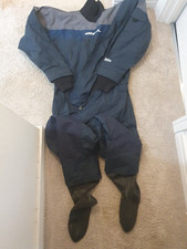 Gul unisex drysuit large adults and slippery boots size 9