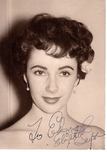 Elizabeth taylor autograph - -,