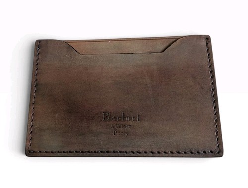 Berluti tan patina cardholder - tan,
