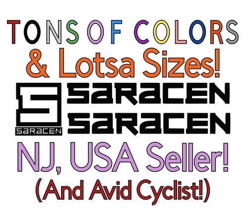 Saracen bicycle die cut - bicycle,
