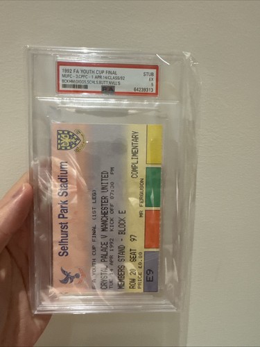 1992 youth cup final - fa, ticket