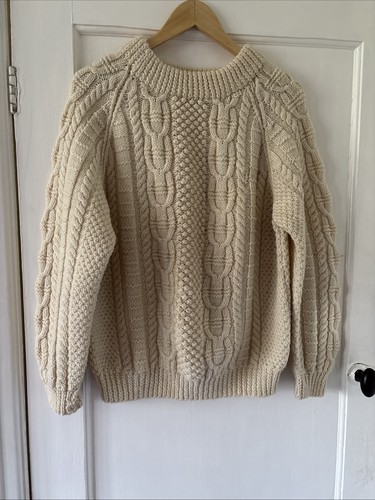 Aran wool hand knitted pre - aran,