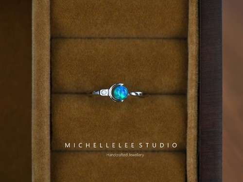 Fire opal bead - opal,