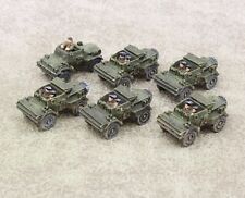 15mm WW2 Early metal British Dingo Scout Cars x6 Command Decision Skytrex 22766