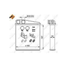 Genuine NRF Heat Exchanger Interior Heater Matrix - 58211