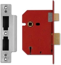 UNION 5 Lever Mortice Sashlock Satin Chrome 77.5mm 2201 3.00