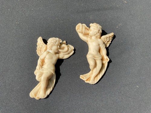 Vtg italian wall mount - italian, angels