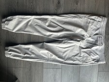 Mens ZARA Grey Cuffed Cargo Trousers UK Size L