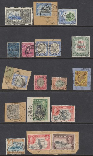 Nyasaland postmarks qeii - nyasaland, qv-qeii