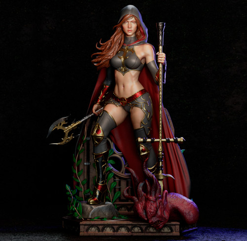Warrior magdalene 3d - 3d, printed