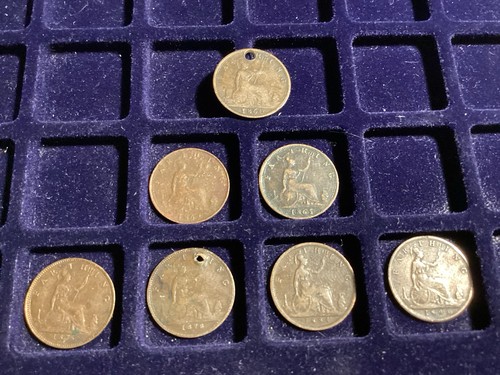 Victorian farthings - 7,
