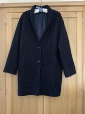 Jigsaw Navy Boucle Short Coat