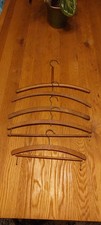 5 x Vintage Wood Coat Hangers.