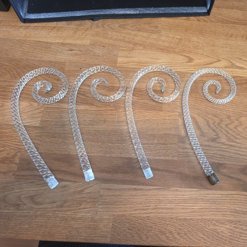 Set antique clear glass - of,