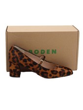 Boden Women's Heels UK 7 Brown Animal Print 100% Other Platform