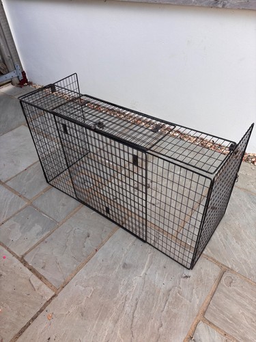 Black metal fire guard width - black,