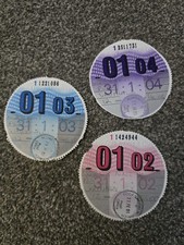 3x Tax Discs 2002-2004