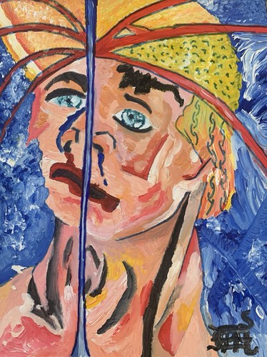 Original signed acrylic - signed,
