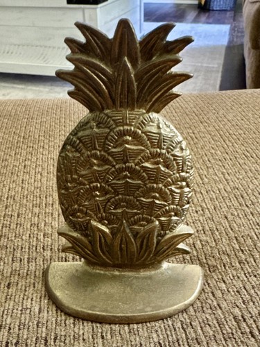 Vintage brass pineapple door - vintage,