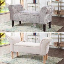 Linen/Velvet Upholstered Bed