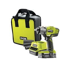Ryobi R18IW3-0 Impact Wrench 18V ONE+ Battery 1/2" Quadro 400Nm Kit 2.0 Ah