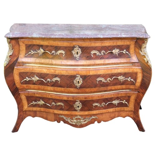 French louis bombe commode - french,