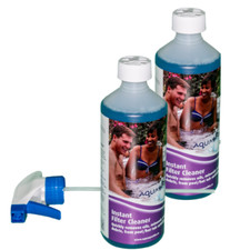 Instant Filter Cleaner Spray 500ml Aquasparkle Hot Tub Filters x Pack of 2