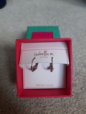Isabell M Sterling Silver Small Hoop Earrings New Boxed