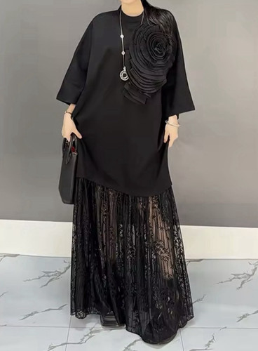 Ladies dress evening black - ladies,