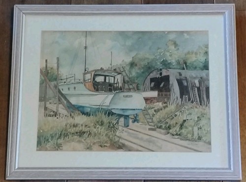 Original vintage watercolour - original,