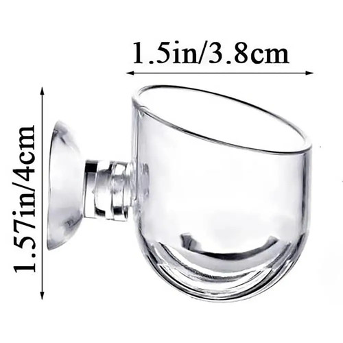 Acrylic aquarium plant cup - acrylic,
