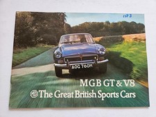 MGB GT V8 SALES BROCHURE 1972 1973
