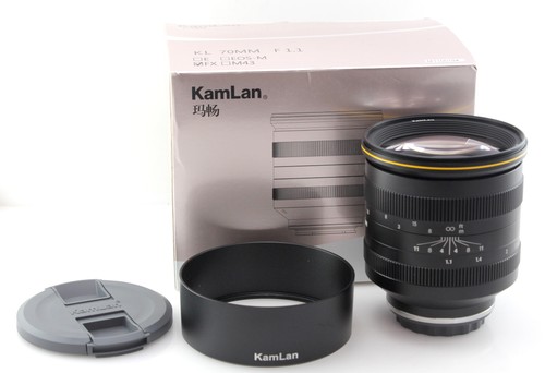 Boxed kamlan 70mm manual - f1.1,