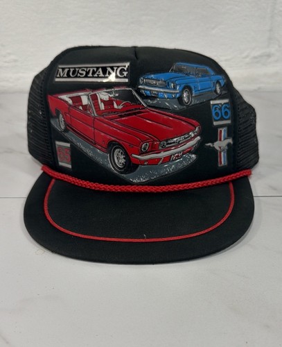 Vintage ford mustang - vintage, black